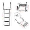 Amarine Made Boat Ladder Stainless Steel Telescoping Ladder Swim Step for Dock, Marine Pontoon/Yacht/Swimming Pool view 3
