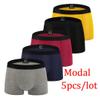 Mens Boxer Briefs Underwear 5 Pack Cotton Man Boxers Shorts Men Comfortable Breathable Panties 5mixa M view 3