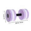 Homoyoyo Aquatic Exercise Dumbbells Fitness Barbell EVA Foam Hand Bars Soft Padded for Water Aerobics Swimming Pool Lavender(1pcs) view 2
