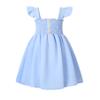 JEELLIGULAR Toddler Dress Ruffle Sleeveless Button Down Denim Dress for Toddler Girl Dress Summer Beach Casual A-line Sundress (2T-3T, Light Blue) view 1