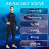 Dive Skins for Women Men Full Body Swimsuit Rash Guard Scuba Skin Thin Wetsuit, One Piece Long Sleeve Quick Dry Diving Skin UV Protection Surfing Spandex Wet Suit for Water Sport (L, Men-Blue) view 2