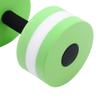 Homoyoyo Aquatic Exercise Dumbbells Fitness Barbell EVA Foam Hand Bars Soft Padded for Water Aerobics Swimming Pool Green view 2
