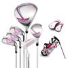 PGM Junior Golf Club Complete Set Includes Driver, Hybrid, 7, 9, Wedge Irons, Putter, Stand Bag Right Handed for Children Kids 3-5, 6 Pieces Youth Golf Clubs with 2 Headcovers for Boys & Girls view 1