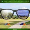 Acefrog AR Coated Polarized Replacement Lenses/Earsocks for Oakley Jupiter Squared OO9135 Sunglasses - Midnight Sun view 4