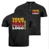 lepni.me Polo Shirts Custom 2 Sides Front and Back Print Personalized Text or Design Your Own Image (3XL Black Multi Color) view 1