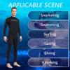 Dive Skins for Women Men Full Body Swimsuit Rash Guard Scuba Skin Thin Wetsuit, One Piece Long Sleeve Quick Dry Diving Skin UV Protection Surfing Spandex Wet Suit for Water Sport (3XL, Men-Black) view 2