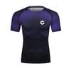 Red Plume Men's Compression Shirt Short Sleeve Printing Cool Dry T-Shirt Running Sports Baselayer Tee (Color 18, L) view 1