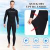 Dive Skins for Women Men Full Body Swimsuit Rash Guard Scuba Skin Thin Wetsuit, One Piece Long Sleeve Quick Dry Diving Skin UV Protection Surfing Spandex Wet Suit for Water Sport (XL, Men-Black) view 4