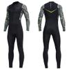 Dive Skins for Women Men Full Body Swimsuit Rash Guard Scuba Skin Thin Wetsuit, One Piece Long Sleeve Quick Dry Diving Skin UV Protection Surfing Spandex Wet Suit for Water Sport (3XL, Men Black) view 1
