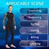 Dive Skins for Women Men Full Body Swimsuit Rash Guard Scuba Skin Thin Wetsuit, One Piece Long Sleeve Quick Dry Diving Skin UV Protection Surfing Spandex Wet Suit for Water Sport (3XL, Men Black) view 2