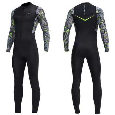 Dive Skins for Women Men Full Body Swimsuit Rash Guard Scuba Skin Thin Wetsuit, One Piece Long Sleeve Quick Dry Diving Skin UV Protection Surfing Spandex Wet Suit for Water Sport (XL, Men Black)