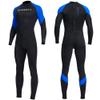 Dive Skins for Women Men Full Body Swimsuit Rash Guard Scuba Skin Thin Wetsuit, One Piece Long Sleeve Quick Dry Diving Skin UV Protection Surfing Spandex Wet Suit for Water Sport (2XL, Men-Blue) view 1