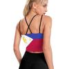 Kuwait Flag Sports Bras for Women Padded Gym Workout Short Crop Top Yoga Tank Top XL view 3