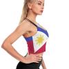 Kuwait Flag Sports Bras for Women Padded Gym Workout Short Crop Top Yoga Tank Top XL view 4