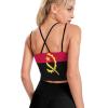 A (12) Yoga Tank Tops for Women Cropped Running Shirts Padded Sports Bra for Athletic Yoga Fitness XL view 3