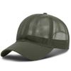 Summer Full Mesh Baseball Caps for Men Women Adjustable Sun Hats Lightweight Cooling Outdoor Sports Hats Breathable Army Green view 2
