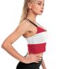 Austria Flag Womens Sports Bra Padded Yoga Workout Crop Tank Tops Strappy Camisole Yoga Top XL view 4