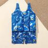 Kids Baby Boys Girls Float Suit with Adjustable Buoyancy Dinosaur Floatation Swimsuit Floating Swimwear Bathing Suit Toddler Swim Vest with 8 Removable Buoyancy Sticks Royal Blue Dinosaur 18-24 Months view 4