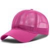 Summer Full Mesh Baseball Caps for Men Women Adjustable Sun Hats Lightweight Cooling Outdoor Sports Hats Breathable Hot Pink view 2