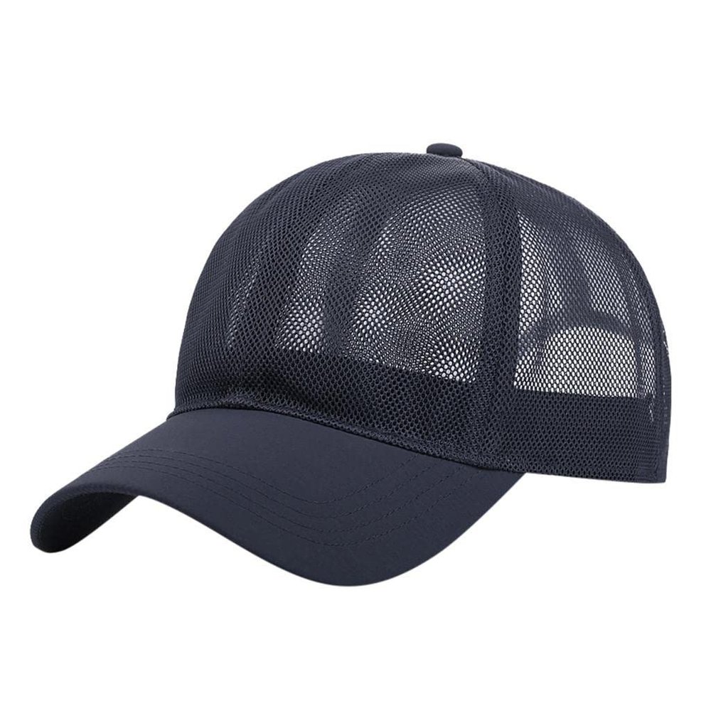 Summer Full Mesh Baseball Caps for Men Women Adjustable Sun Hats Lightweight Cooling Outdoor Sports Hats Breathable Navy