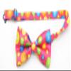 Carahere Mens Handmade Stylish Patterned Pre-Tied Bow Ties M126 Red Yellow Green view 2