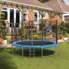 PRELGOSP 12ft Trampoline Net, PP Trampoline Safety Net Uv Resistant Trampoline Replacement Net for 8 Poled Trampolines, Net Only, Poles Not Included view 2