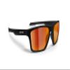 Bertoni Sport Polarized Sunglasses for Men Women in TR90 100% UV Block mod. Fulvio (Matt Black - Red Mirror Lenses) view 1