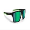Bertoni Sport Polarized Sunglasses for Men Women in TR90 100% UV Block mod. Fulvio (Matt Black - Green Mirror Lenses) view 1