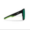 Bertoni Sport Polarized Sunglasses for Men Women in TR90 100% UV Block mod. Fulvio (Matt Black - Green Mirror Lenses) view 3