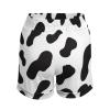 Elegant Casual Cow Print Black and White Color Matching Women's Shorts for Women Girl's Summer Sun Beach 3XL view 3