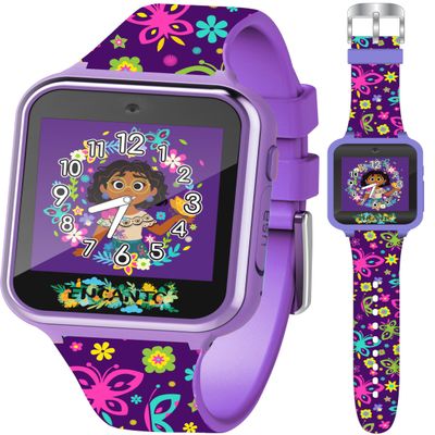 Accutime Disney Encanto Kids Smart Watch for Girls & Boys - Interactive Smartwatch with Selfie Camera, Games, Voice & Video Recorder, Pedometer, Calculator, Alarm, USB Charger