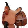 Genuine Leather Western Roping Ranch Horse Saddle Floral Tooled TACK 15 16 17 18 (16) view 3