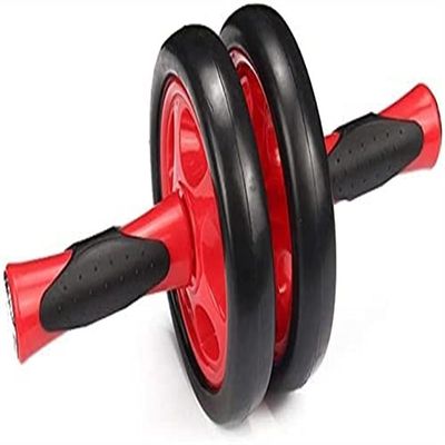 SMSOM Ab Roller Wheel, Ab Workout Equipment for Abdominal Exercise, Ab Roller Wheel Exercise Equipment for Core Workout, Ab Wheel Roller for Home Gym (Color : Red)