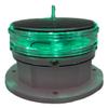 Solar Dock Warning Light 360 Degree - Super Bright Waterproof LED Light for Marine Applications - Constant On or Flashing (GREEN) view 1