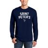 AL03 - St Peter's University Peacocks Arch Logo Long Sleeve T Shirt - Medium - Navy view 2
