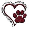 The Road to My Heart is Paved with Paw Prints | Marron Glitter Heart Paw Print |Great Gift Idea|Decal Sticker|2 Pack|5 Inch Stickers|FS10521 view 2