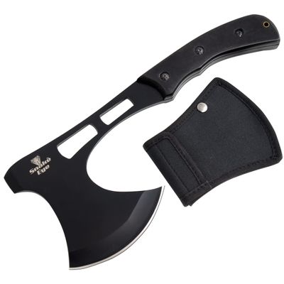 Snake Eye Tactical Compact Tomahawk Full Tang | Camping Axe | Outdoors | Gaming (Black)