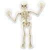 Skeleton Spooky Looking - 3" Vinyl Sticker - for Car Laptop Water Bottle Phone - Waterproof Decal view 1