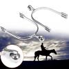 Horse Spurs Stainless Steel Smooth Roller Ball English Spur Light Weight Polish view 1