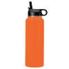 LaserGram Personalized Water Bottle, Flag of Mexico, Stainless Steel Double Wall Vacuum Insulated with Flip Top Straw, Custom Engraved Gift (40oz / 1180ml Orange) view 2