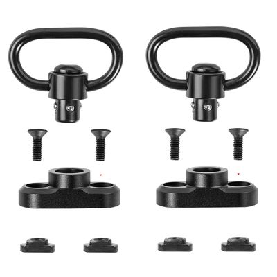360 Tactical QD Sling Swivel Adapter Mount for M-LOK Handguard 1.25" Push Button QD Sling Swivel Adaptor (1 PC) (Pack of 2 - Swivel Adapter)