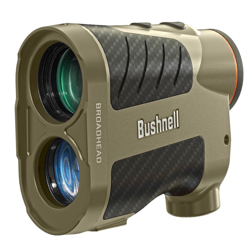 Bushnell Broadhead Hunting Laser Rangefinder - 6x24mm Archery Range Finder for Bow Hunting with Angle Range Compensation, Weatherproof Design and Low Light Display