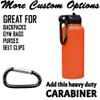 LaserGram Personalized Water Bottle, Dragon, Stainless Steel Double Wall Vacuum Insulated with Flip Top Straw, Custom Engraved Gift (40oz / 1180ml Orange) view 4
