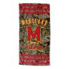 Northwest NCAA Maryland Terrapins Unisex-Adult Beach Towel, 30" x 60", Realtree Stripes view 1