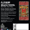 Northwest NCAA Maryland Terrapins Unisex-Adult Beach Towel, 30" x 60", Realtree Stripes view 2
