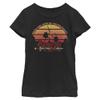 Adventure Time Girl's Watch and Learn T-Shirt, Black, Medium view 1