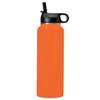LaserGram Personalized Water Bottle, Soccer Player Man, Stainless Steel Double Wall Vacuum Insulated with Flip Top Straw, Custom Engraved Gift (40oz / 1180ml Orange) view 2