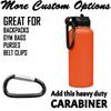 LaserGram Personalized Water Bottle, Soccer Player Man, Stainless Steel Double Wall Vacuum Insulated with Flip Top Straw, Custom Engraved Gift (40oz / 1180ml Orange) view 4