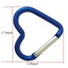 Beetoo Heart Shaped Carabiner Hook, Aluminum Alloy Snap Clip Key Holder, Keychain Tool for Fishing Camping Hiking Backpack Accessory (10 Pack Random Color) view 2