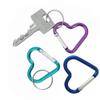 Beetoo Heart Shaped Carabiner Hook, Aluminum Alloy Snap Clip Key Holder, Keychain Tool for Fishing Camping Hiking Backpack Accessory (10 Pack Random Color) view 4